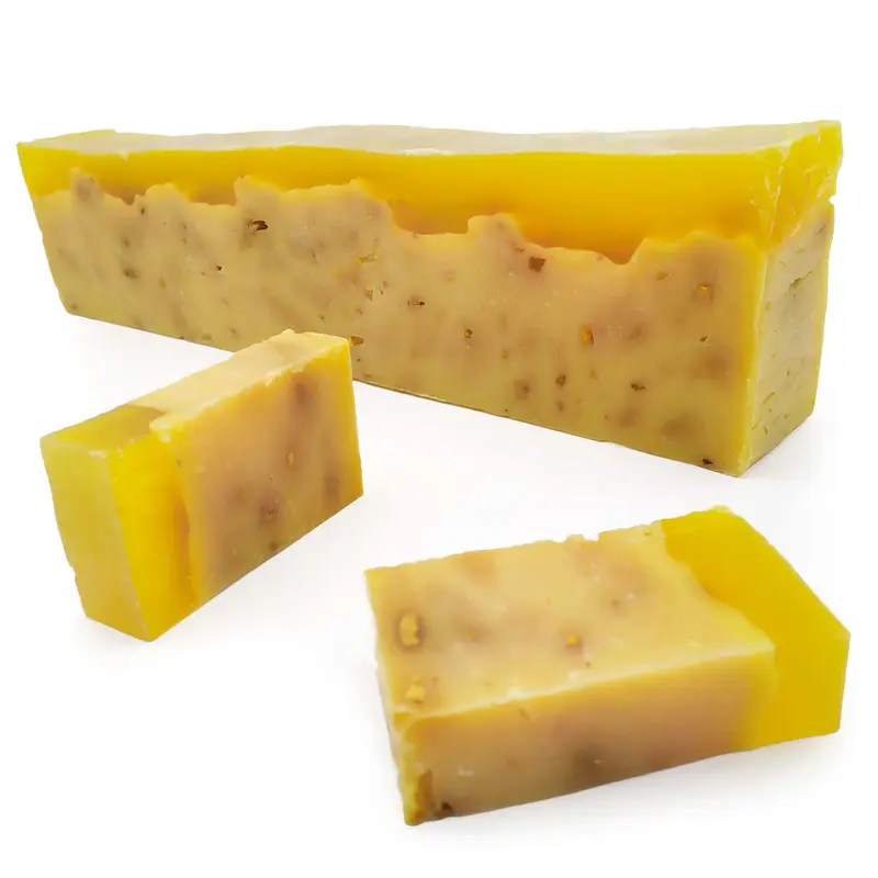 1 Barra De Jabón Artesano De Limón 1.2kg Venta Por Mayor - Piel Grasa - Evita El Acné - Exfoliante - Aclara Las Manchas