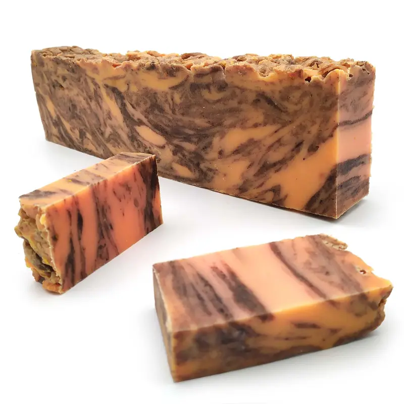 1 Barra Jabón Natural Canela Y Naranja 1.2kg Venta Por Mayor - Todo Tipo Piel - Mejora La Piel Irritada Y Acné - Exfolia