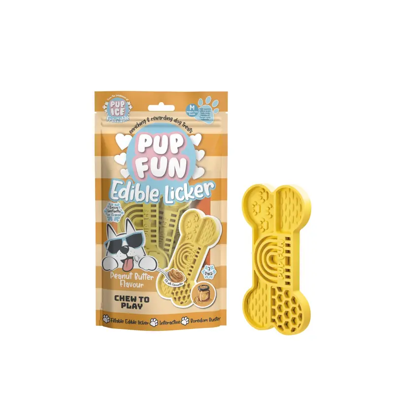 3 Huesos Snacks Masticable Rellenable Sabor Cacahuete 2 X 135g