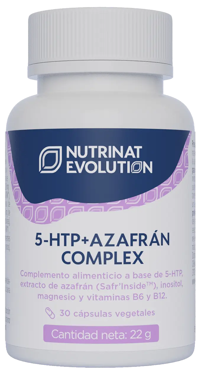 5 HTP + Azafrán Complex · Nutrinat Evolution · 30 cápsulas