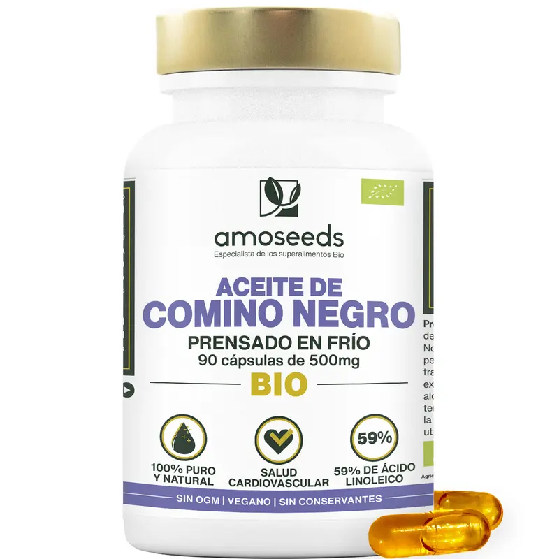 Aceite De Comino Negro Bio | 90 Cápsulas
