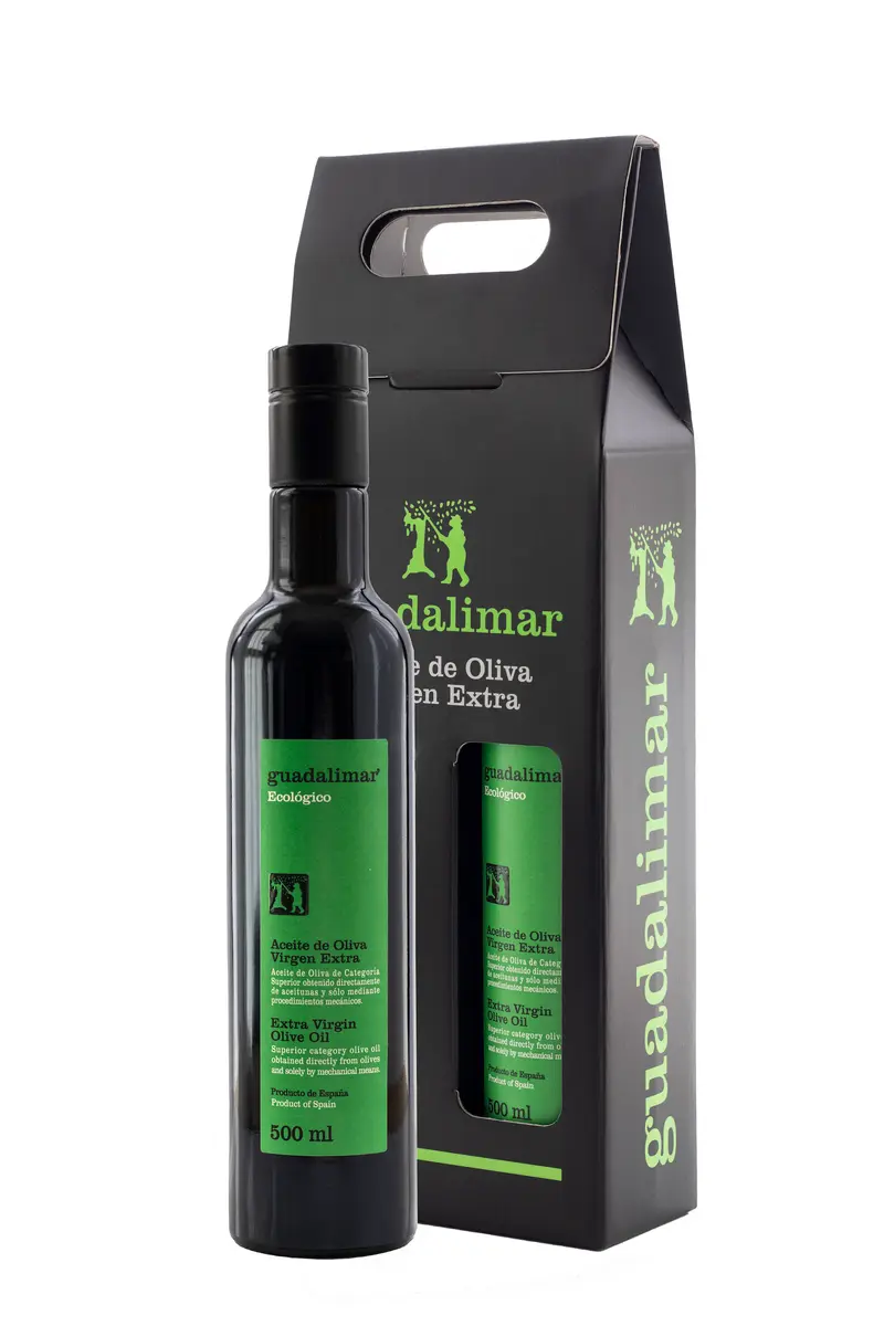 Aceite de Oliva Ecológico. Estuche 2 Botellas