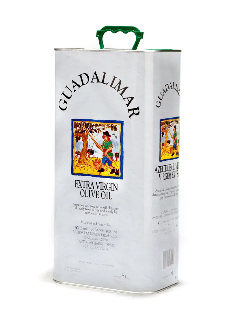Aceite de Oliva Virgen Extra. Lata 5 Litros