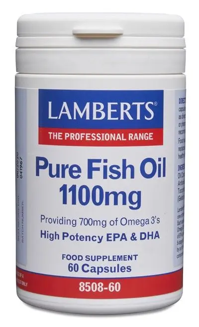 Aceite de Pescado Puro 1.100 mg · Lamberts · 60 perlas