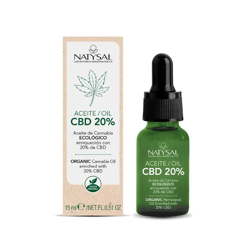 Aceite Ecológico de CBD 20% · Natysal · 15 ml