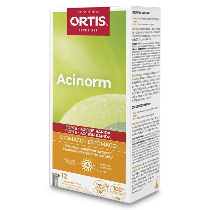 Acinorm Forte · Ortis · 12 sobres