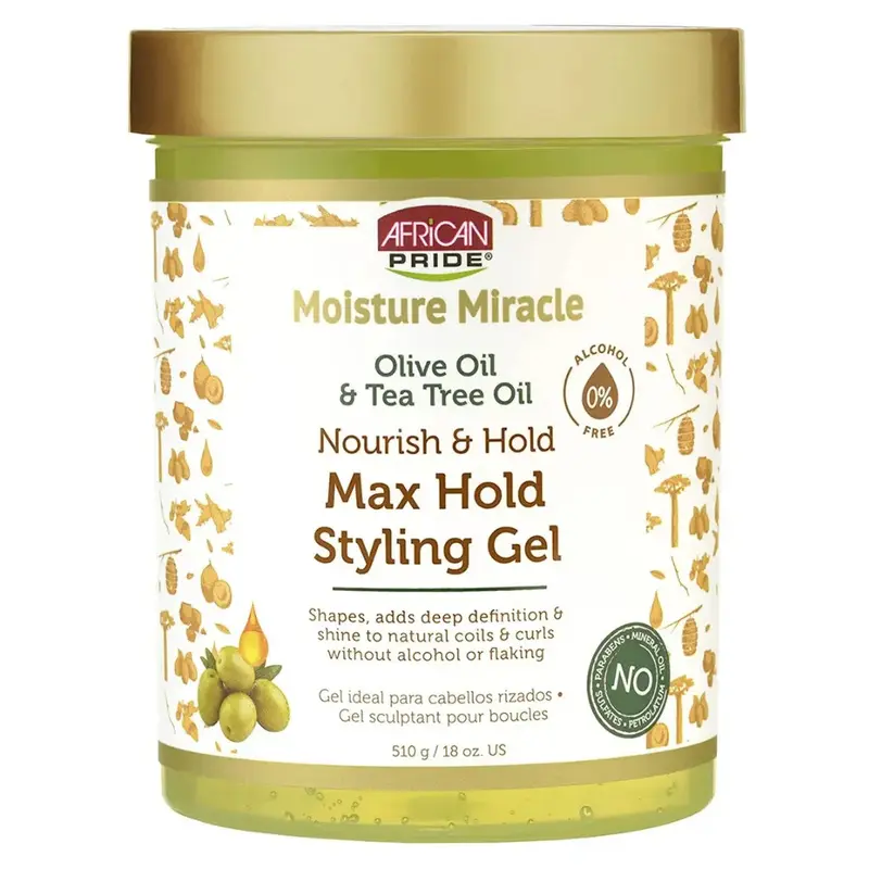 African Pride Moisture Miracle Olive And Tea Tree Gel 510g