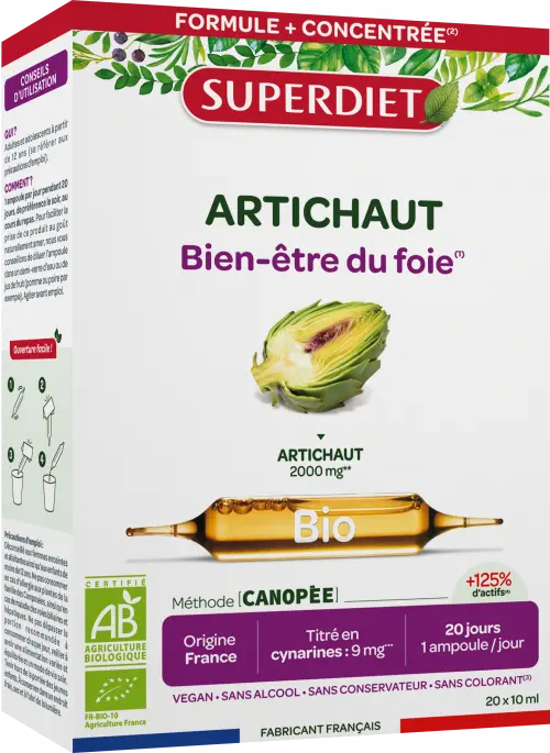 Alcachofit BIO · Superdiet · 20 ampollas