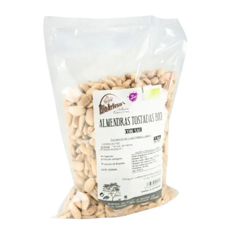 Almendra Ecológica Tostada Sin Piel Bio 1 Kg