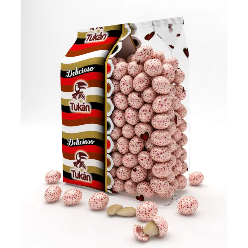 Almendras Chocolate Blanco Con Frambuesa 1000g