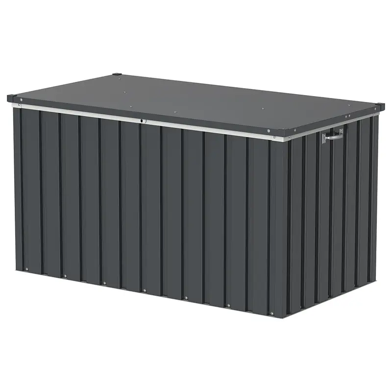 Apollo 585 L Anthracite Grey Metal Storage Chest