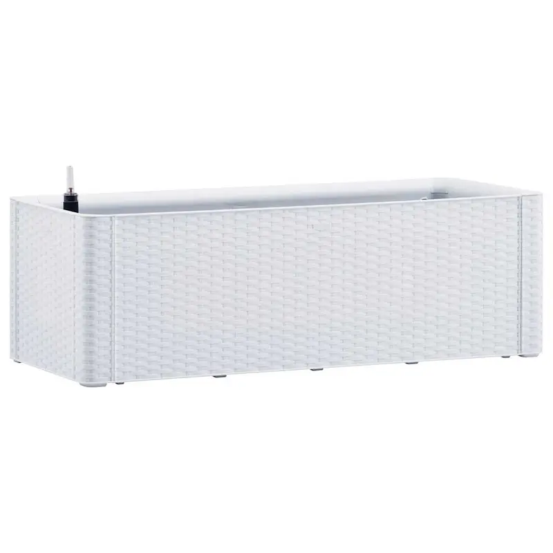 Arriate Con Sistema De Riego Automático Blanco 100x43x33 Cm