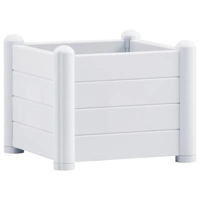 Arriate De Jardín Pp Blanco 43x43x35 Cm