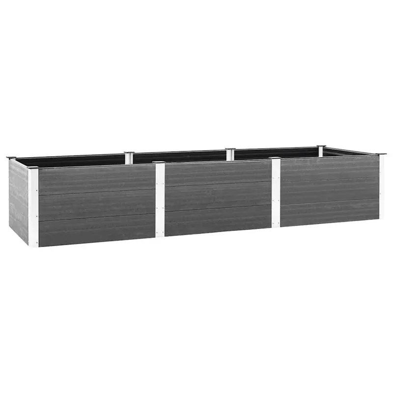Arriate De Jardín Wpc Gris 300x100x54 Cm