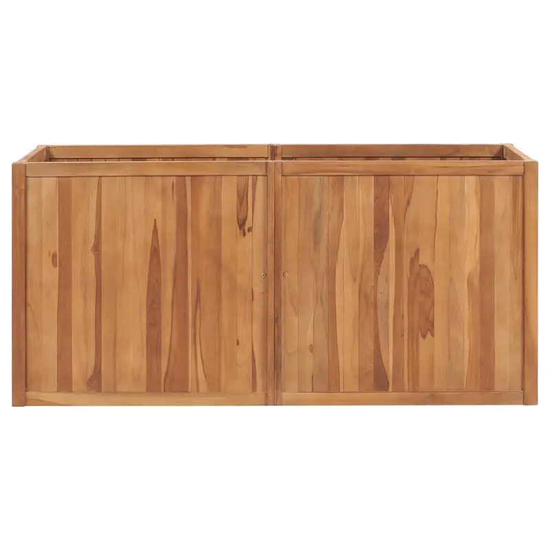 Arriate De Madera Maciza De Teca 150x50x70 Cm