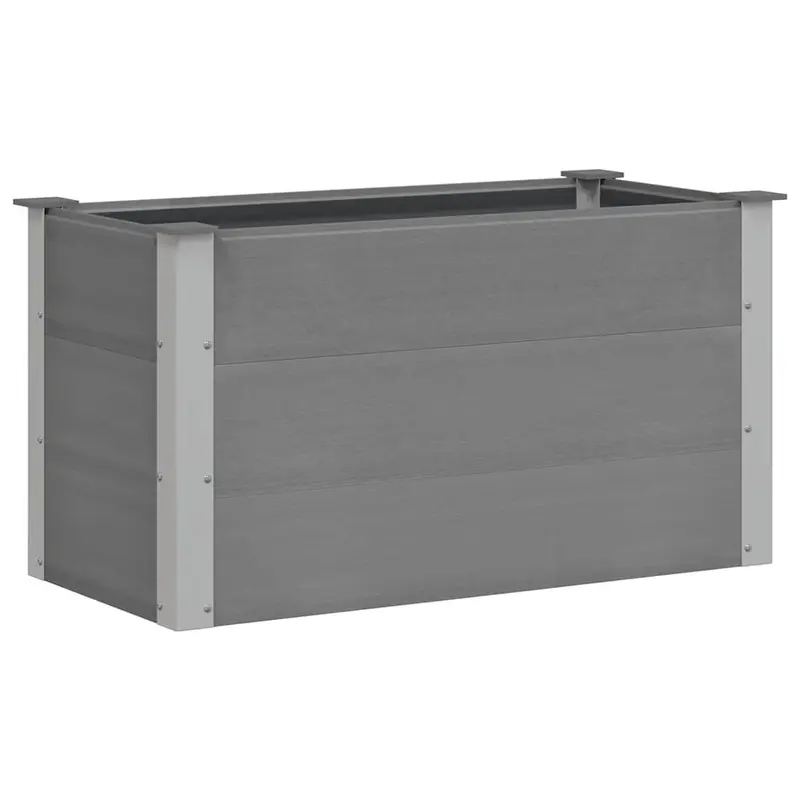Arriate De Wpc Gris 100x50x54 Cm