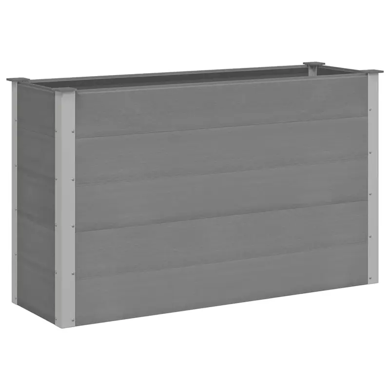 Arriate De Wpc Gris 150x50x91 Cm