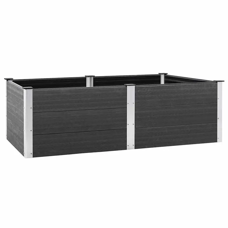 Arriate De Wpc Gris 200x100x54 Cm