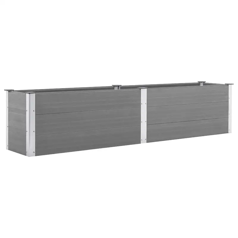 Arriate De Wpc Gris 250x50x54 Cm