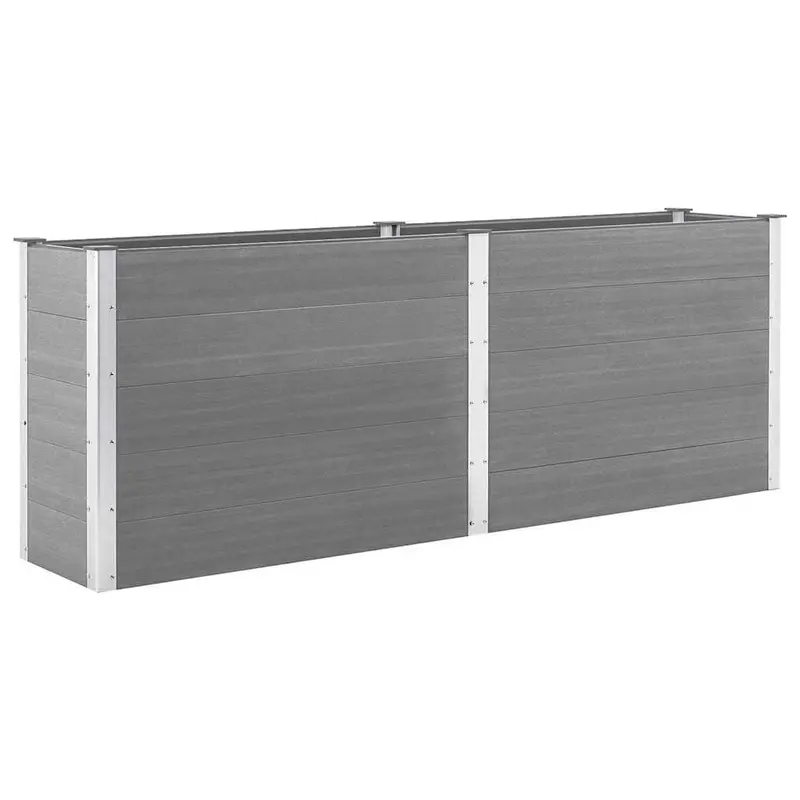 Arriate De Wpc Gris 250x50x91 Cm