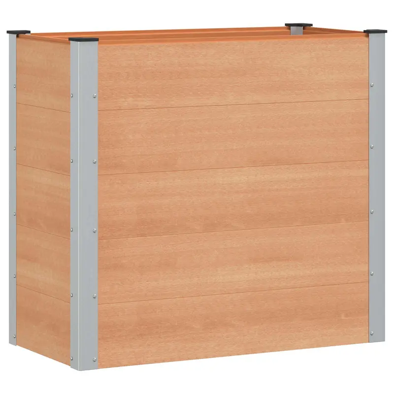 Arriate Elevado Marrón 100 X 50 X 91 Cm Wpc Y Aluminio