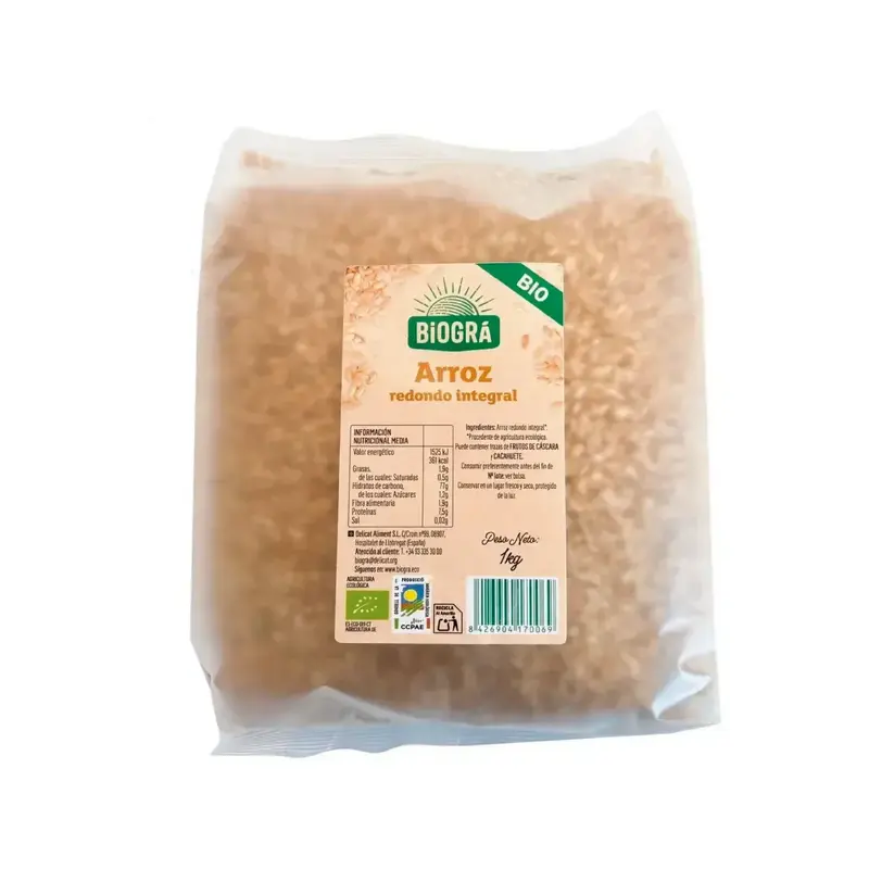 Arroz Redondo Integral 1kg