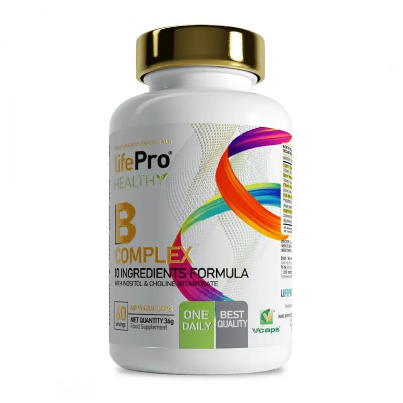 B Complex - 60 Cápsulas Veganas - Vitamina B - Lifepro
