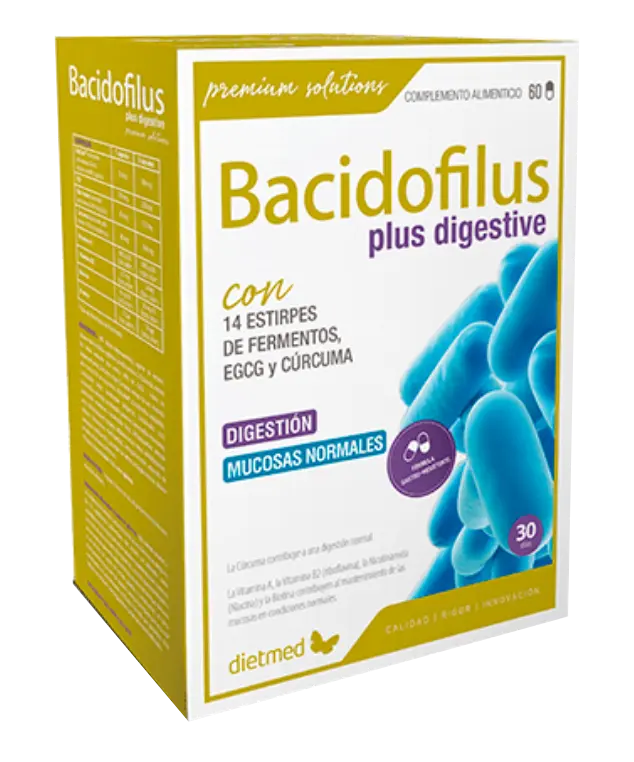 Bacidofilus Plus · DietMed · 60 cápsulas