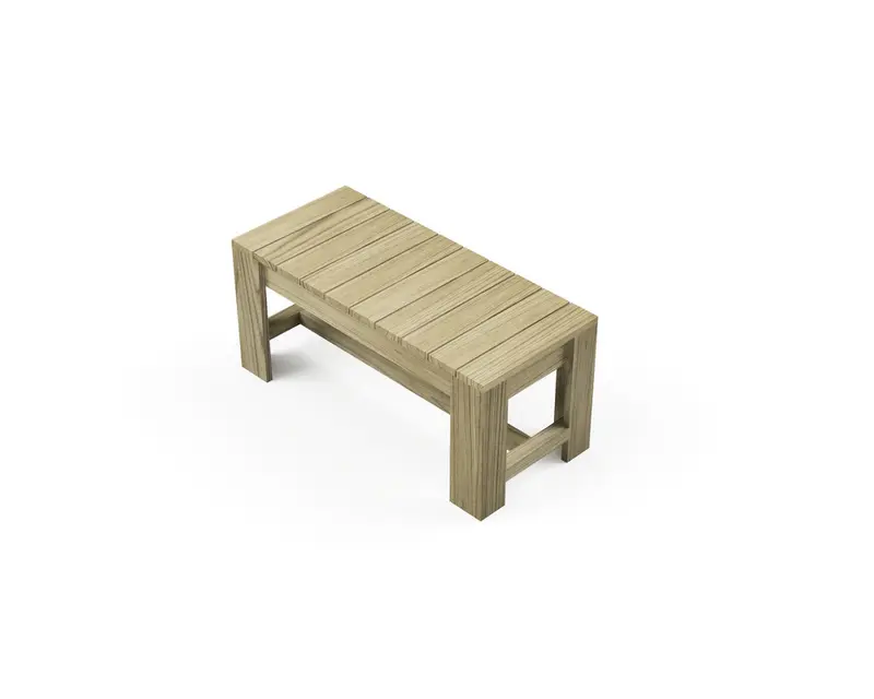Banco De Madera 100x44x45 Cm Hortalia