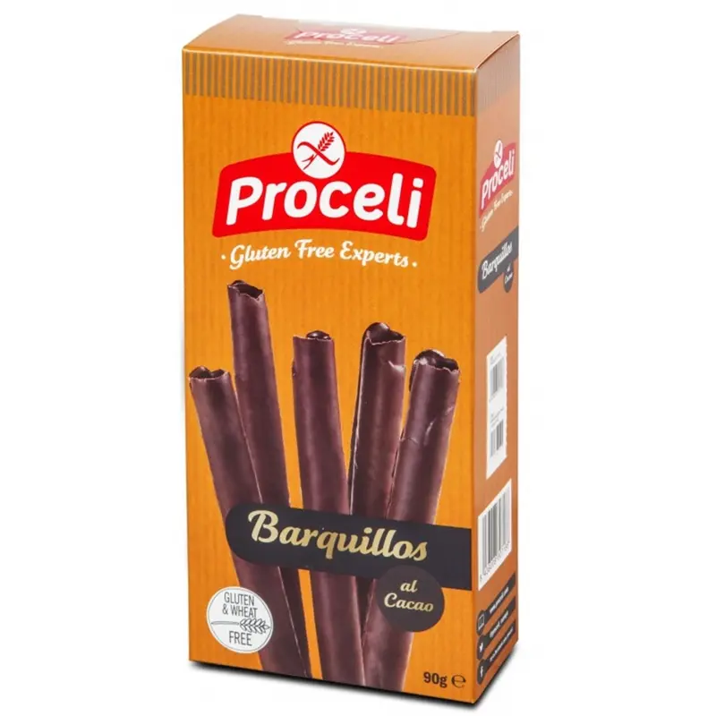 Barquillos con Chocolate Sin Gluten 90g