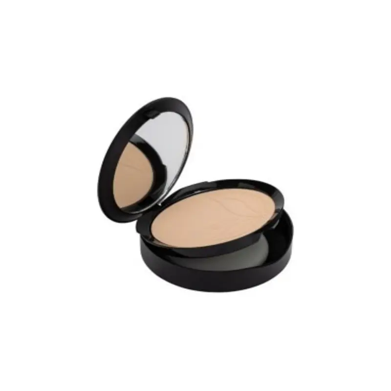Base De Maquillaje Compacto Fps10 Tono 02 Claro Purobio 9 Gr