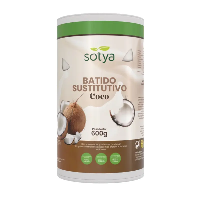 Batido Sustitutivo de Coco · Sotya · 600 gramos