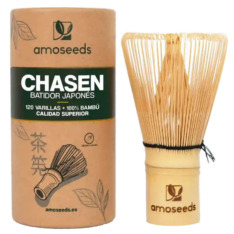 Batidor De Té Matcha De Bambú | Chasen 120 Varillas