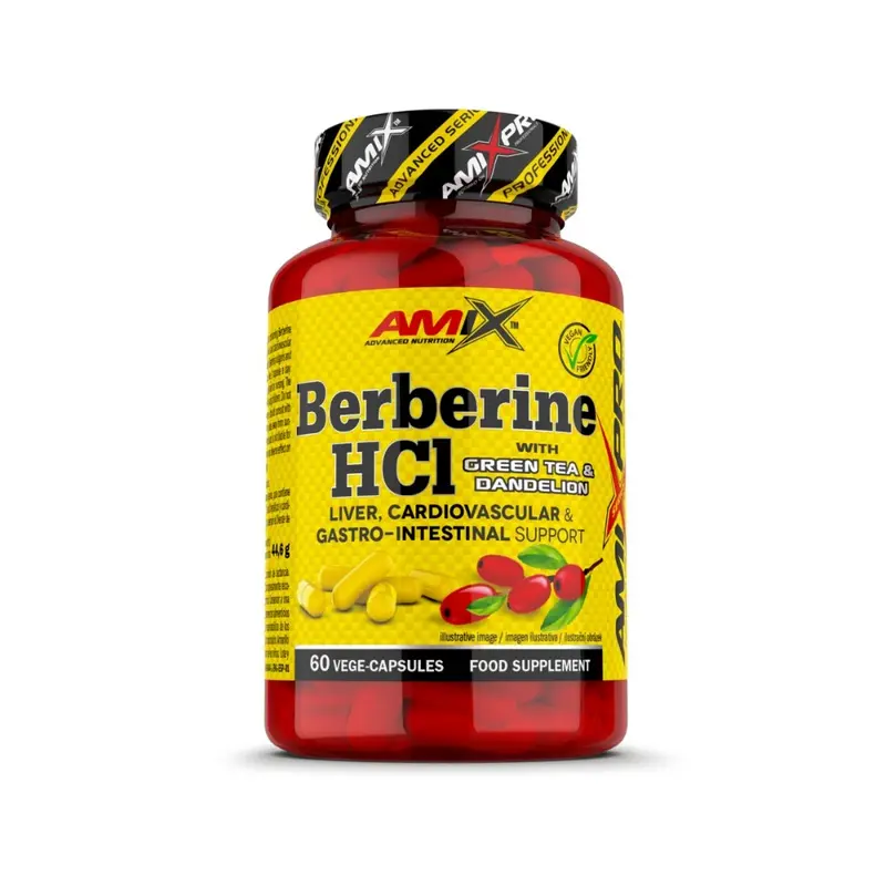 Berberina Hci Con Té Verde Y Diente De León 60 Vcap Amix Pro
