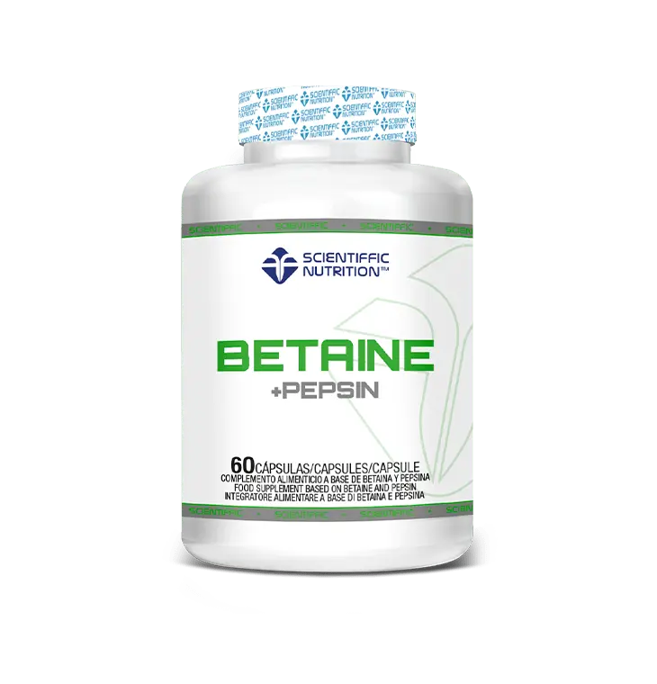 Betaine + Pepsin · Scientiffic Nutrition · 60 cápsulas