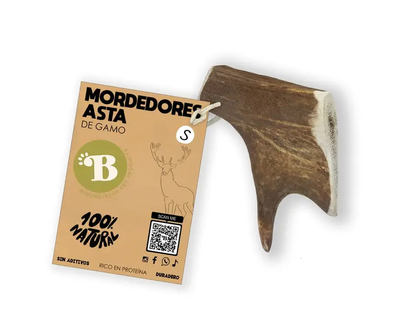Bimordiscos Asta De Gamo Para Perros Pack. 2 X M