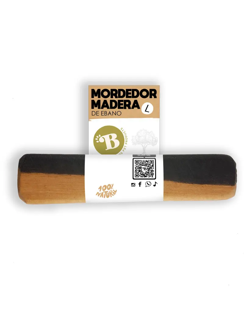 Bimordiscos Palo De Ébano Para Perros. L