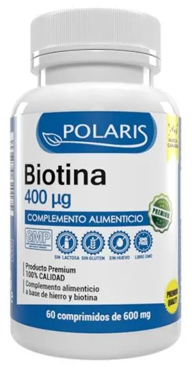 Biotina · Polaris · 60 comprimidos [Caducidad 01/2027]