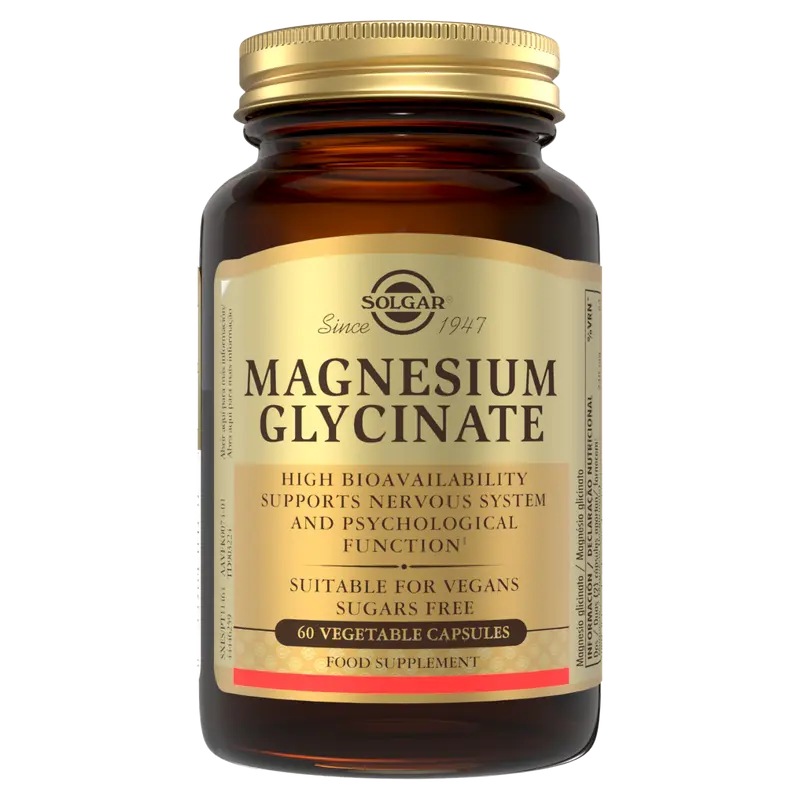 Bisglicinato de Magnesio · Solgar · 60 cápsulas