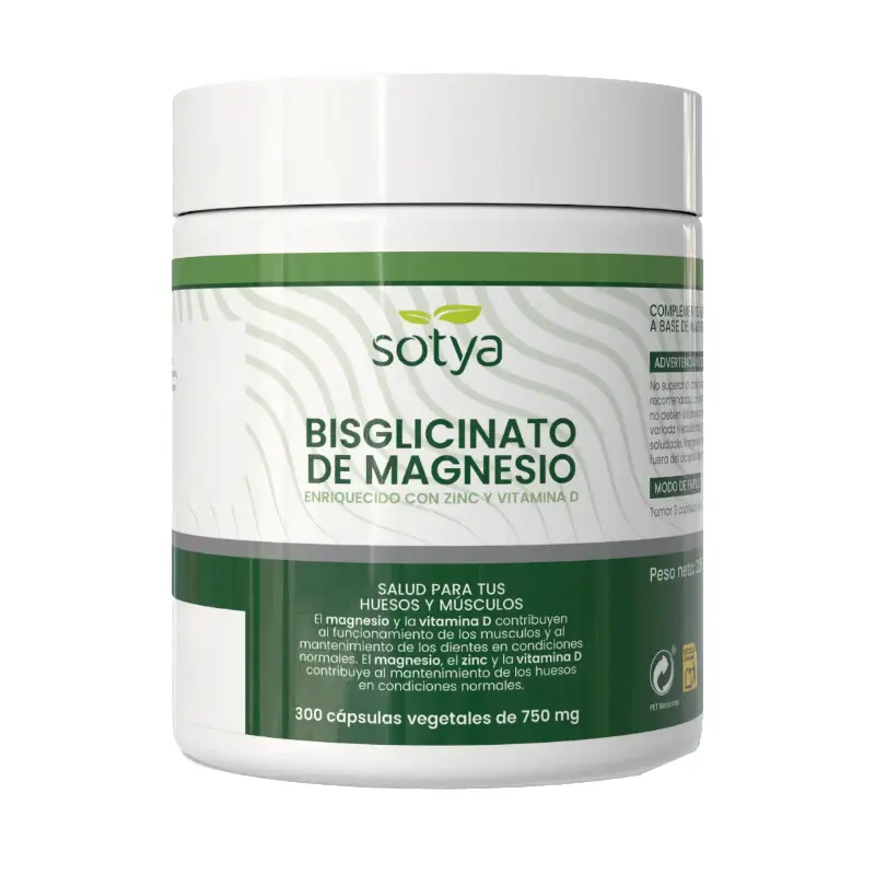 Bisglicinato de Magnesio · Sotya · 300 cápsulas