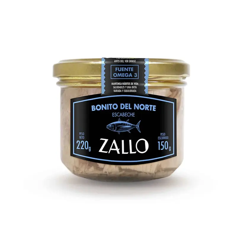 Bonito Costera Zallo Lomos Escabeche Tarro 220gr