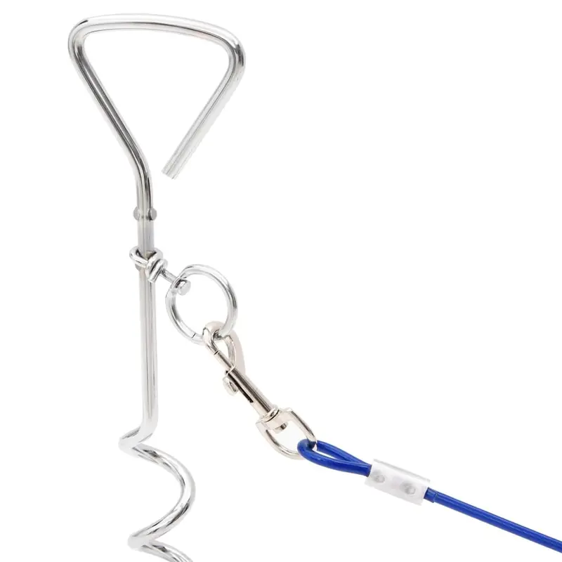 Cable De Amarre Para Perros Con Estaca De Tierra 3 M