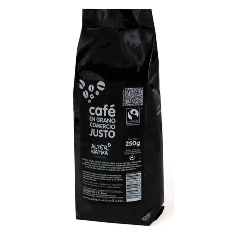 Café Natural en Grano Fairtrade 250g