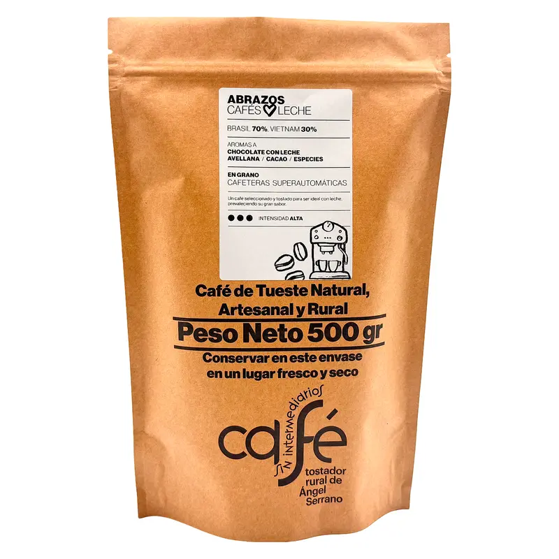 Cafe Sin Intermediarios Café Brasil Abrazos En Grano Para Superautomática 500 G