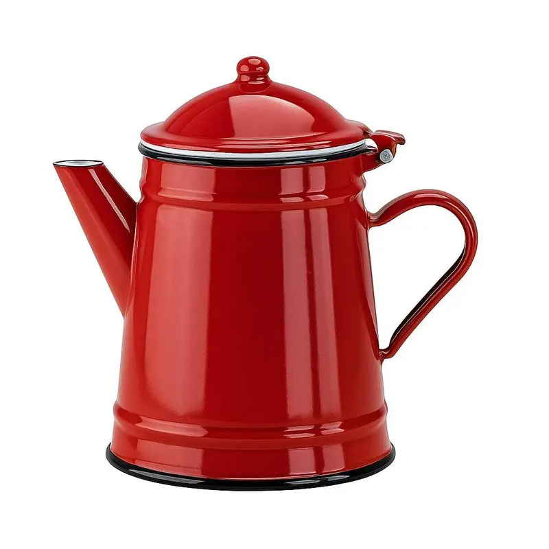 Cafetera Conica Roja 1 L.