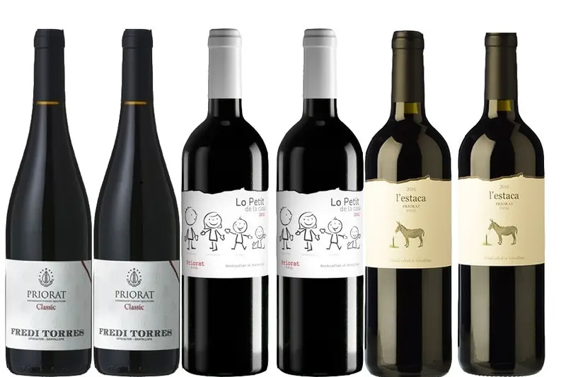 Caixa de 6 ampolles de vi negre - DO Priorat