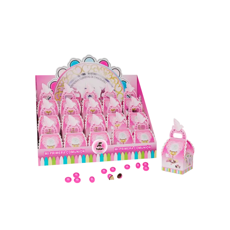 Caja Comunión Rosa 15u