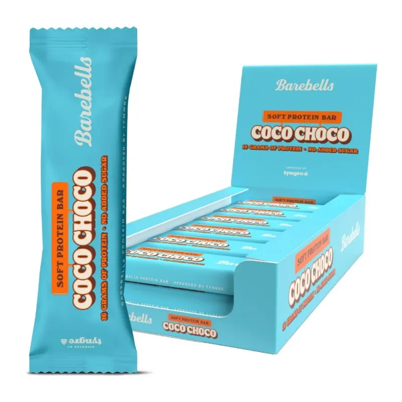 Caja De 12 Barritas de 55gr Sabor Coco Choco Barebells