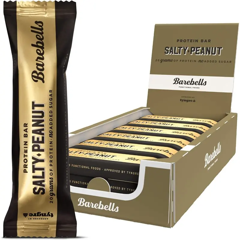 Caja De 12 Barritas de 55gr Sabor Salty Peanut Barebells