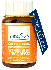 Calcio Coral con Vitamina D3 · Tongil · 120 cápsulas